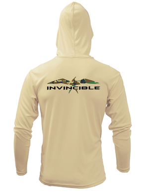 Invincible Warbird Mens Long Sleeve Hooded Performance Shirt