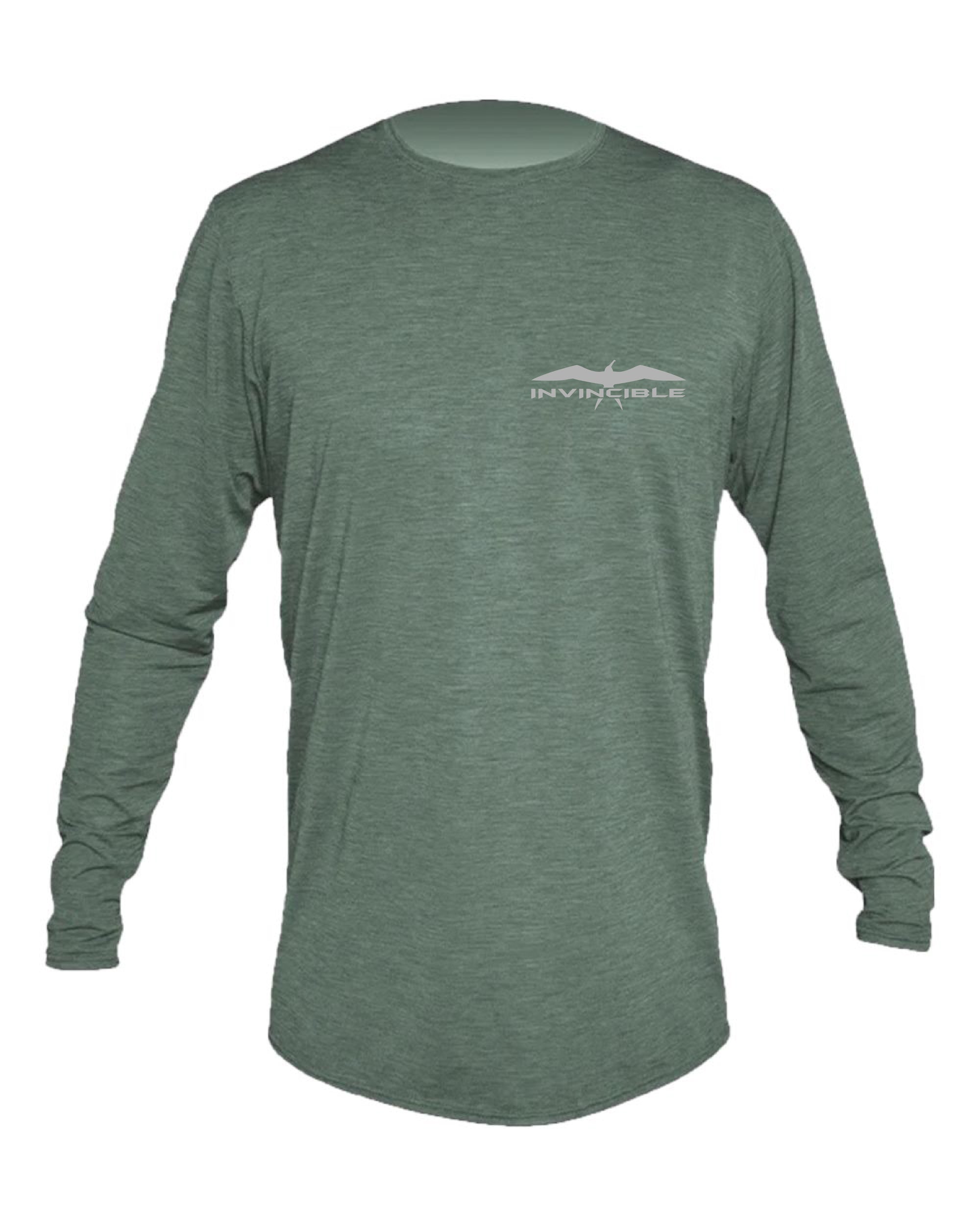 Invincible Anetik Battleground Low Pro Tech Long Sleeve Dark Olive Heathered