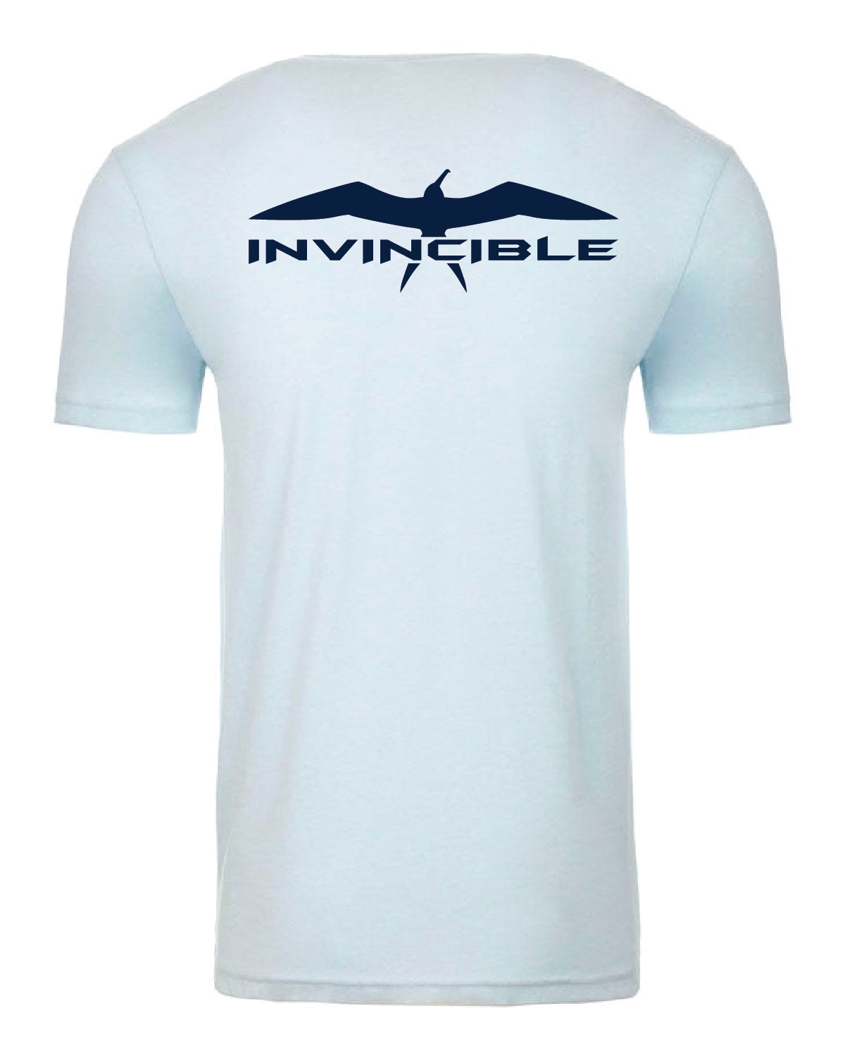 Invincible Signature Mens Ice Blue Short Sleeve Shirt