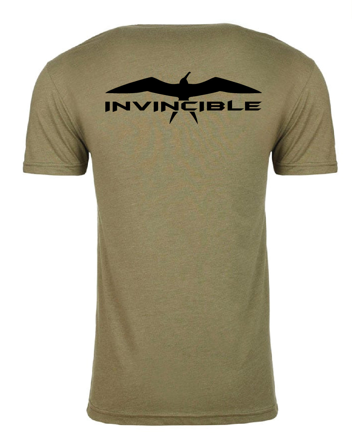 Invincible Signature Mens Light Olive Short Sleeve Shirt