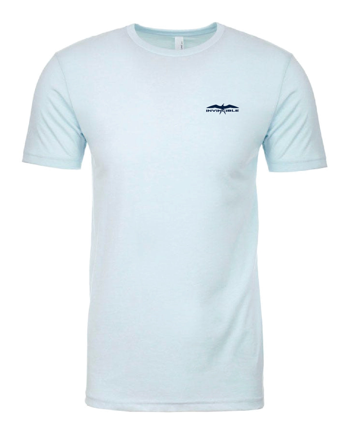 Invincible Signature Mens Ice Blue Short Sleeve Shirt