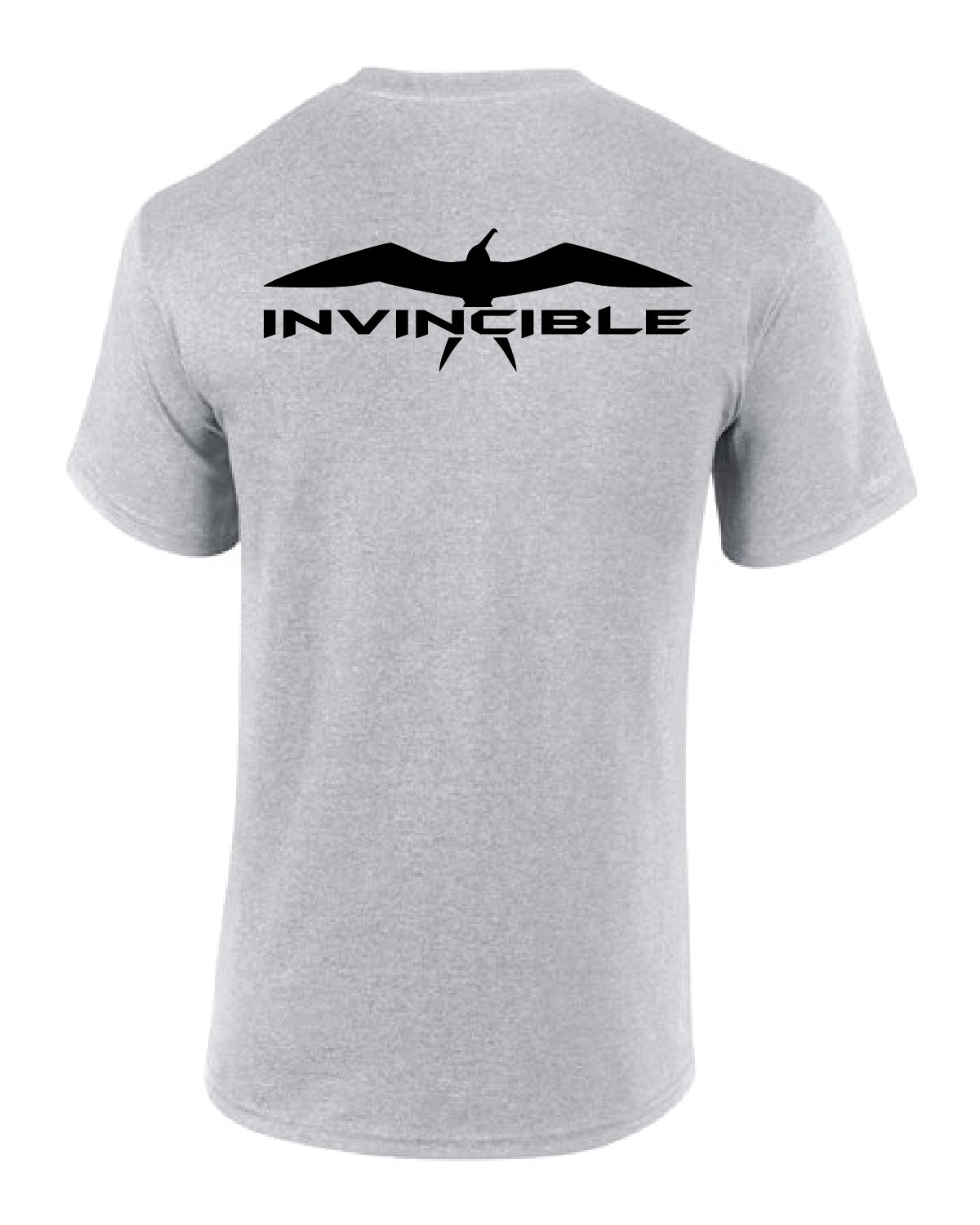 Invincible Signature Mens Sport Grey Short Sleeve Shirt