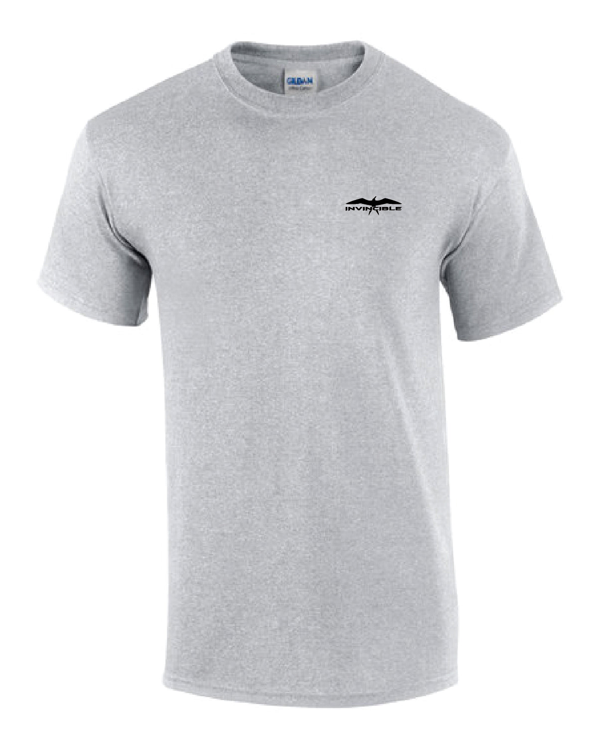 Invincible Signature Mens Sport Grey Short Sleeve Shirt