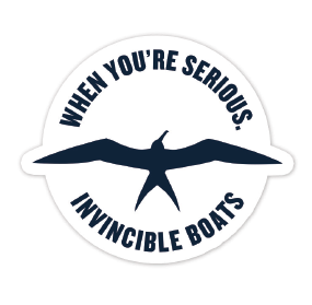 Invincible When You're Serious 4" Circle Decal