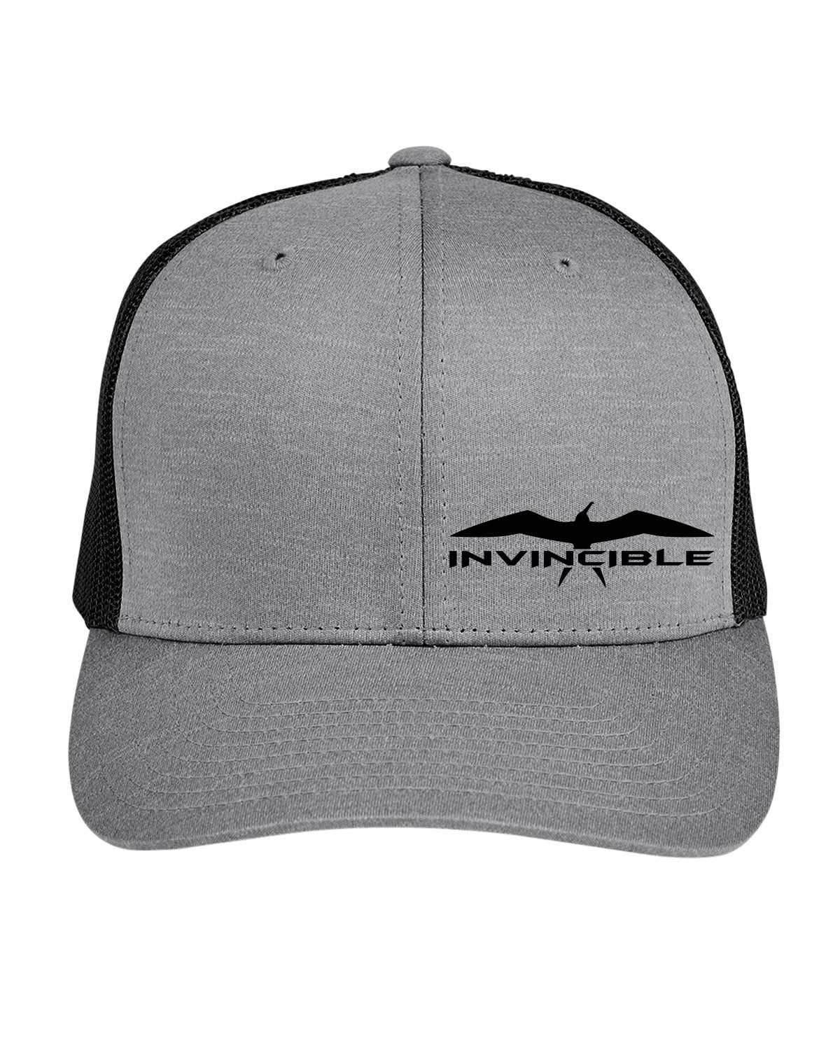 Invincible Grey/Black Trucker Hat