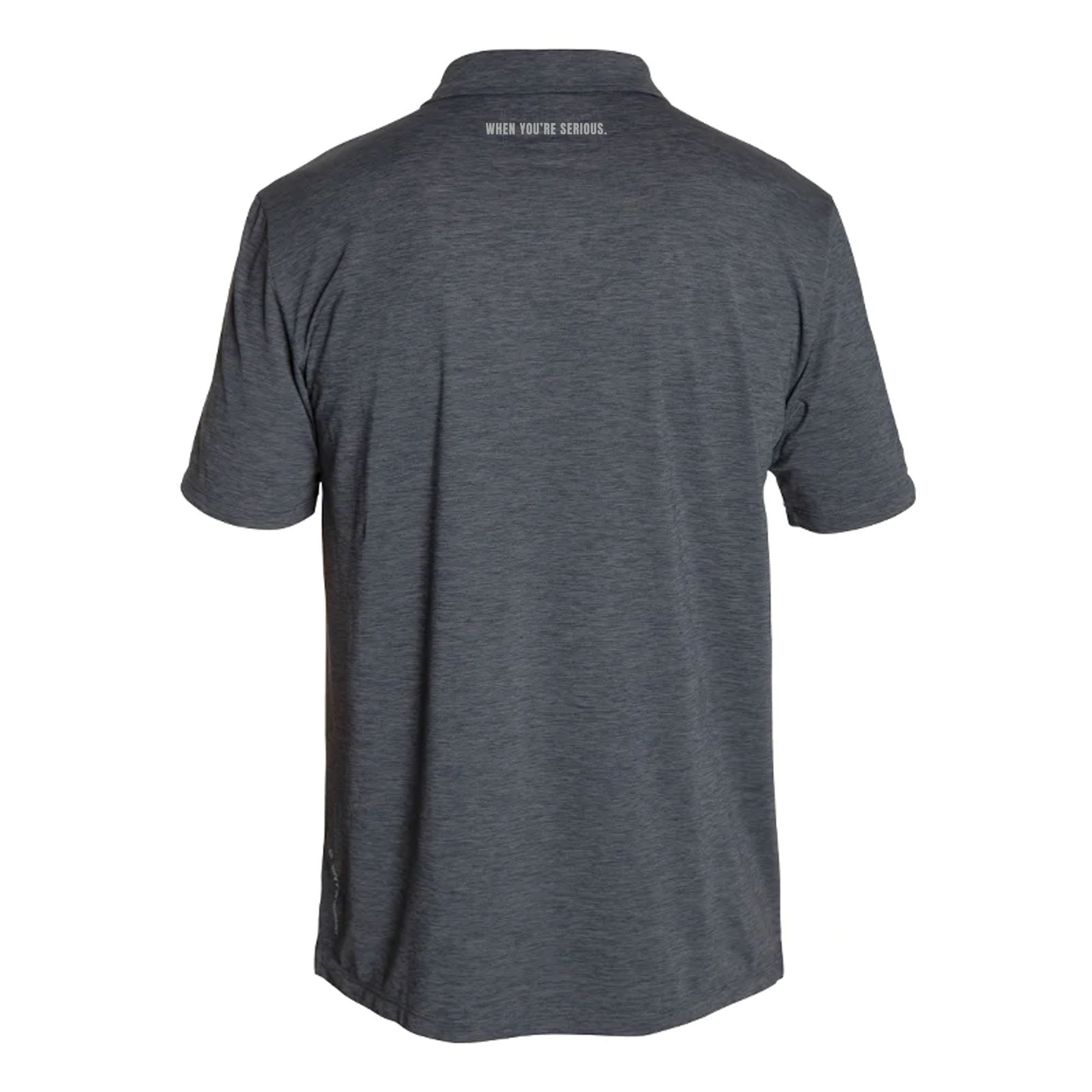 Invincible Anetik Low Pro Tech Polo S/S Charcoal Heathered