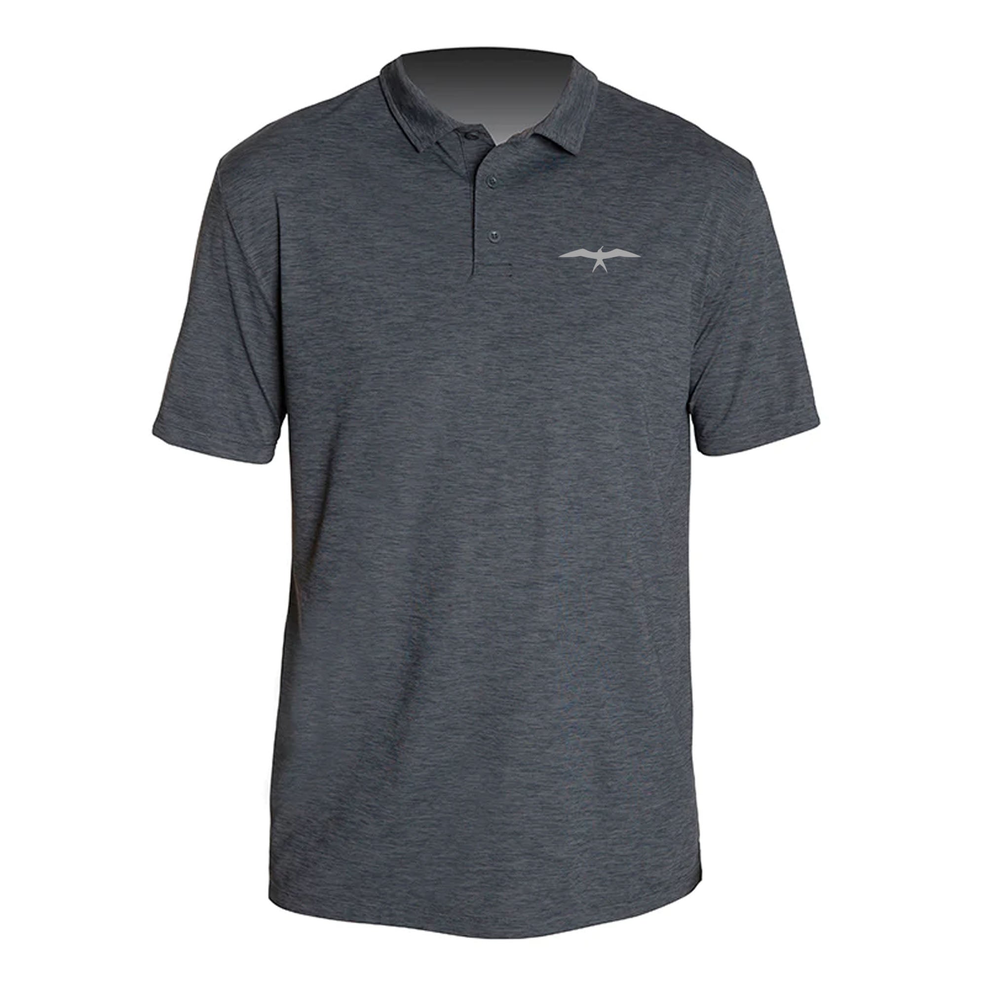 Invincible Anetik Low Pro Tech Polo S/S Charcoal Heathered