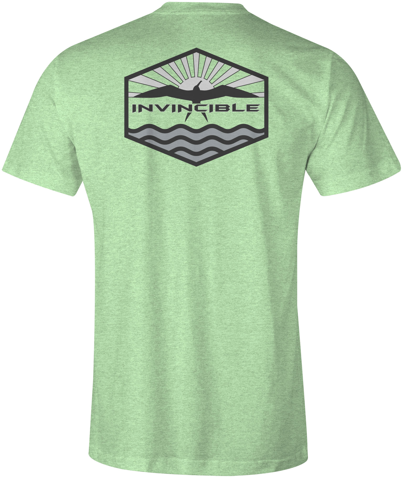Invincible Horizon Mens Apple Green Short Sleeve Shirt