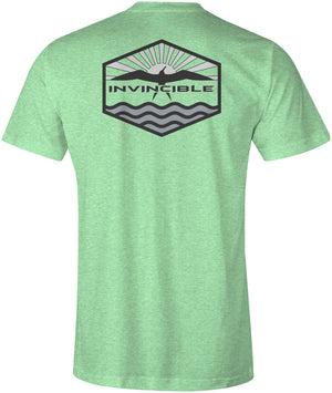 Invincible Horizon Mens Apple Green Short Sleeve Shirt