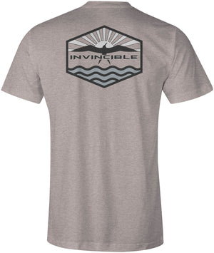 Invincible Horizon Mens Silk Short Sleeve Shirt