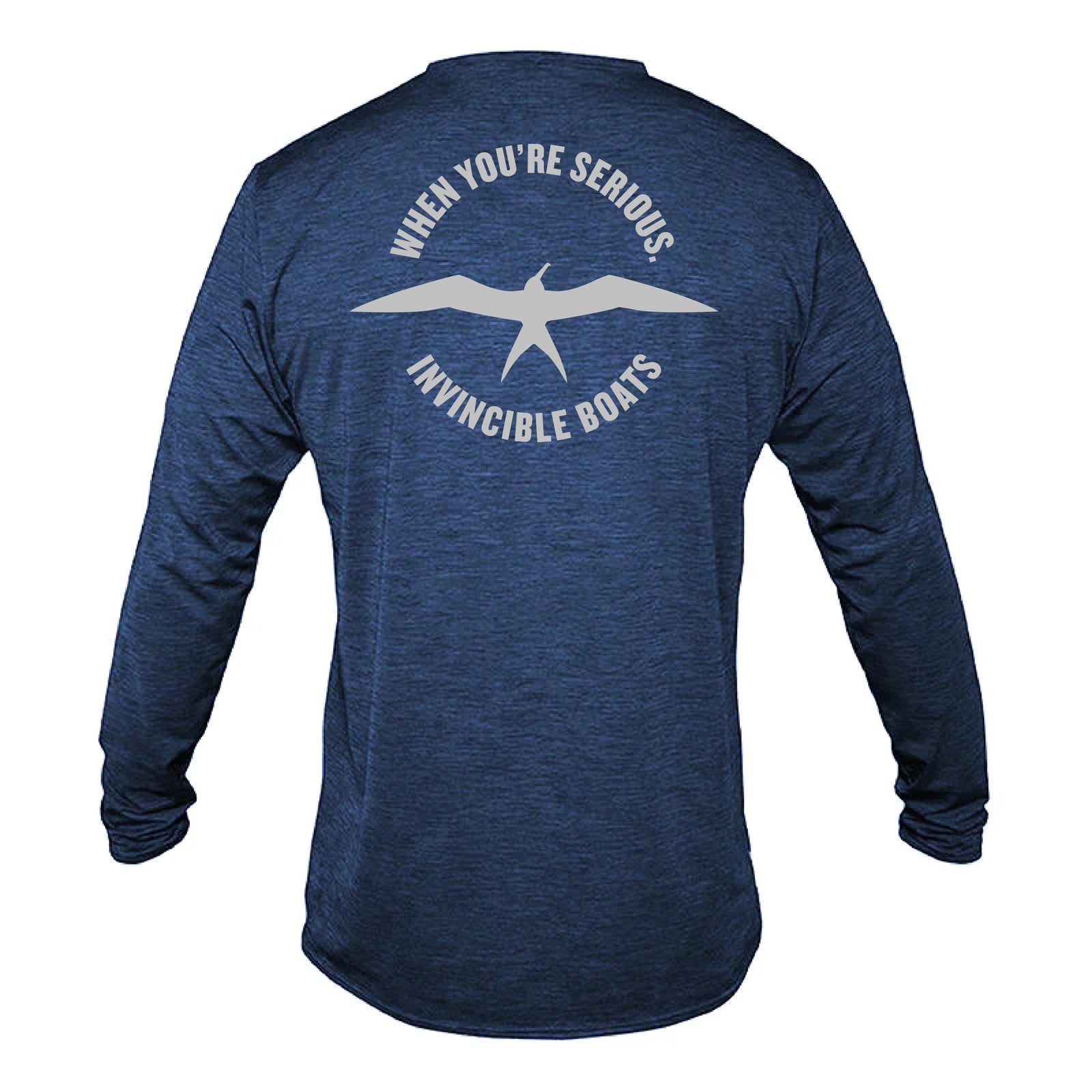 Invincible Anetik Low Pro Tech L/S Navy Heathered
