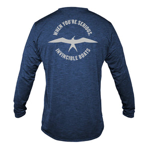 Invincible Anetik Low Pro Tech L/S Navy Heathered